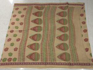 Hand-made Sungudi cotton sarees with floral design