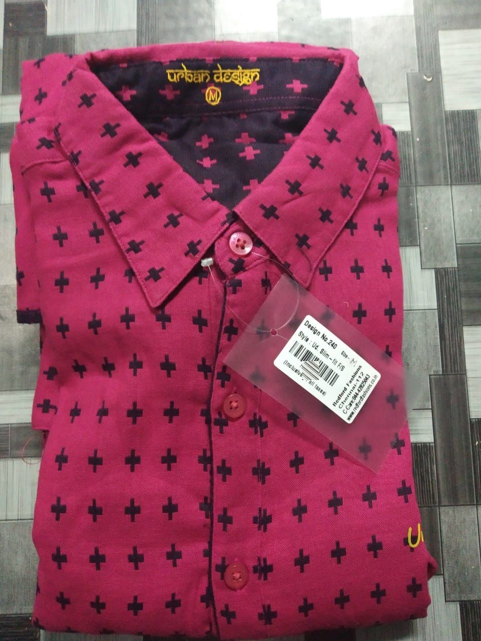 Natham Full sleeve cotton Pink colour shirt - Native Things