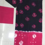 Sungudi cotton hand-bandhini print churidar material wheel design - Image 6