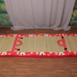 Karur Korai Grass Foldable Cushion Mat, Red