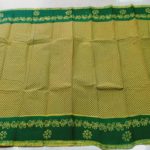 Hand-printed Sungudi cotton sarees with contrast border