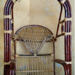 Walajapet Hand Made Cane Swing Chair With Patterned Parabola