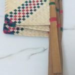 Pulicat (Pazhaverkadu) Palm leaf Hand Fan, Set of 2 - Image 2