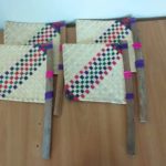 Pulicat (Pazhaverkadu) Palm leaf Hand Fan, Set of 2
