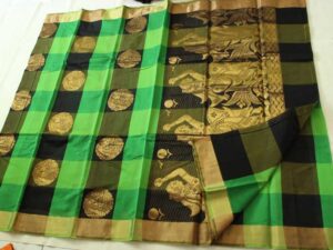 Coimbatore Kora Cotton Saree With Blouse Piece