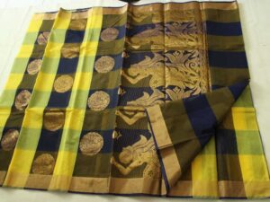 Coimbatore Kora Cotton Saree With Blouse Piece