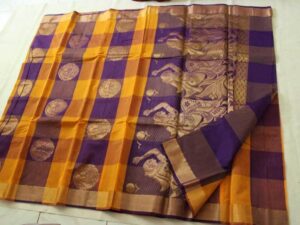 Coimbatore Kora Cotton Saree With Blouse Piece