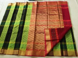 Coimbatore Kora Cotton Saree With Blouse Piece