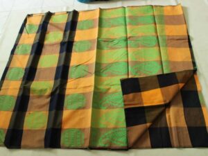 Coimbatore Kora Cotton Saree With Blouse Piece