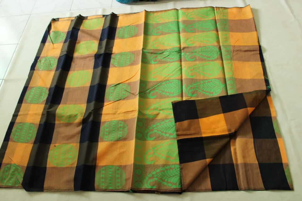 Coimbatore Kora Cotton Saree With Blouse Piece