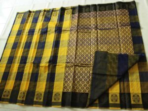 Coimbatore Kora Cotton Saree With Blouse Piece