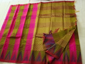 Coimbatore Kora Cotton Saree With Blouse Piece