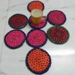 Pulicat (Pazhaverkadu) Palm Leaf Coasters, set of 4