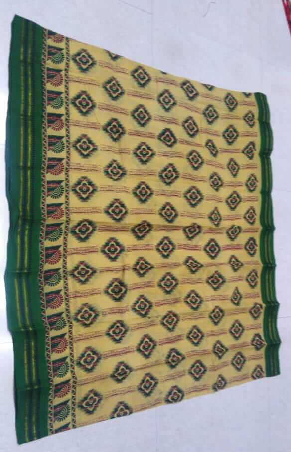Double side thread-zari border hand-dyeing hand-printed Sungudi cotton sarees - Image 3