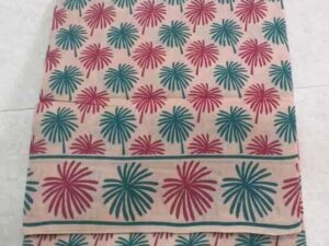 Hand-dyeing & hand-printed Sungudi cotton sarees