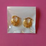 Chidambaram Covering - Gold Plated (micro) Earrings, Combo of 3 - Image 3