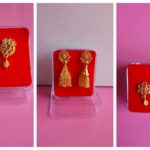 Chidambaram Covering - Gold Plated (micro) Earrings, Combo of 3