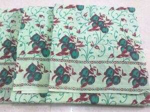 Hand-dyeing & hand-printed Sungudi cotton sarees