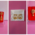 Chidambaram Covering - Gold Plated (micro) Earrings, Combo of 3