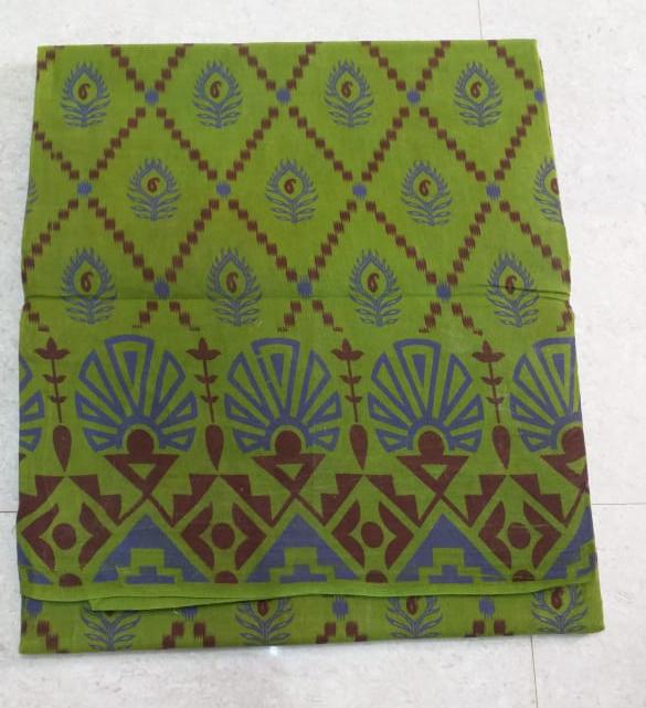 Hand-dyeing & hand-printed Sungudi cotton sarees