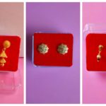 Chidambaram Covering - Gold Plated (micro) Earrings, Combo of 3