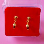 Chidambaram Covering - Gold Plated (micro) Earrings, Combo of 3 - Image 4