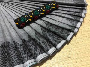 Jakkampatti 80 Count pure Chettinad Cotton Sarees, Grey