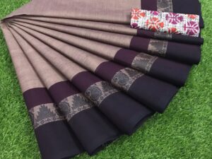 Jakkampatti pure cotton sarees, Light Grey