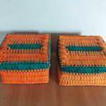 Pulicat (Pazhaverkadu) Palm leaf Square Box - Image 2