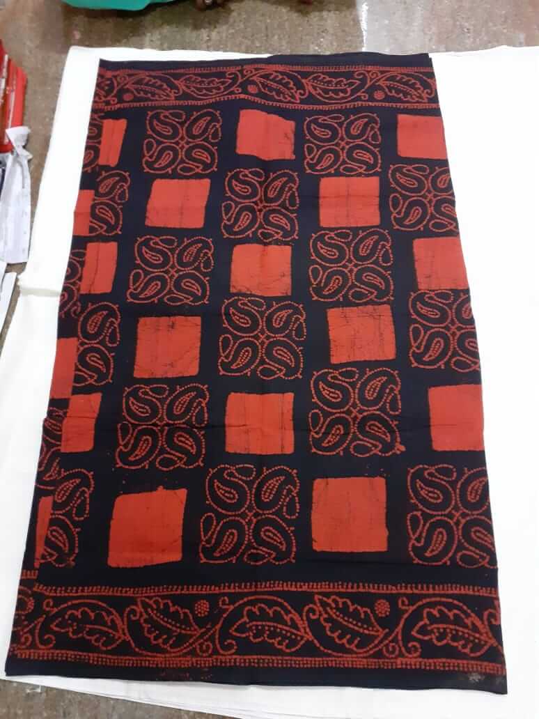 Madurai Sungudi Cotton Saree - Hand Weaving Printed DESIGN WITH MAYURI ZARI  BORDER Saree for Women