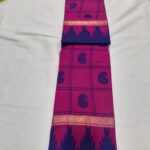 Chinnalapatti Sungudi Double side zari border hand-dyed hand-printed cotton sarees - Image 2