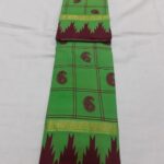 Chinnalapatti Sungudi Double side zari border hand-dyed hand-printed cotton sarees - Image 8