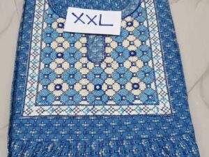 Dhalavaipuram Women's Designer embroidery Mirror work Cotton Nighty