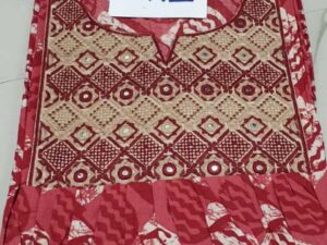 Dhalavaipuram Women's Designer embroidery Mirror work Cotton Nighty