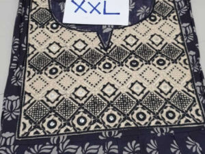 Dhalavaipuram Women's Designer embroidery Mirror work Cotton Nighty