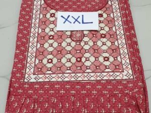 Dhalavaipuram Women's Designer embroidery Mirror work Cotton Nighty