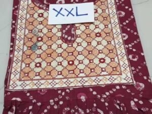 Dhalavaipuram Women's Designer embroidery Mirror work Cotton Nighty