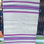 Aloevera fibre threaded hand-woven Plain Korai grass mat