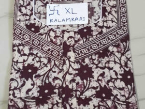 Dhalavaipuram Women's Swasthik Kalamkari Cotton Nighty