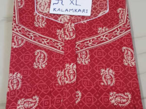 Dhalavaipuram Women's Swasthik Kalamkari Cotton Nighty