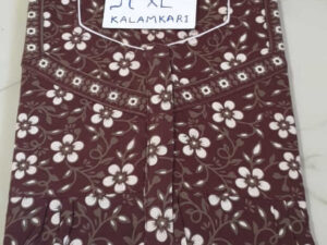 Dhalavaipuram Women's Swasthik Kalamkari Cotton Nighty