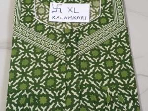 Dhalavaipuram Women's Swasthik Kalamkari Cotton Nighty