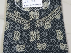 Dhalavaipuram Women's Swasthik Kalamkari Cotton Nighty