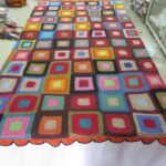 Narsapur Handmade Crochet Lace Bedcover - Multicolor - Image 2