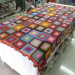 Narsapur Handmade Crochet Lace Bedcover - Multicolor