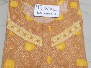 Dhalavaipuram Women's Swasthik Kalamkari Cotton Nighty