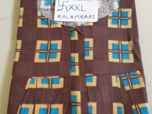 Dhalavaipuram Women's Swasthik Kalamkari Cotton Nighty