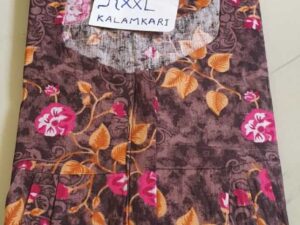 Dhalavaipuram Women's Swasthik Kalamkari Cotton Nighty
