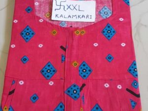 Dhalavaipuram Women's Swasthik Kalamkari Cotton Nighty