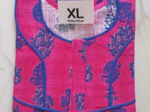 Dhalavaipuram Women's Swasthik Kalamkari Cotton Nighty